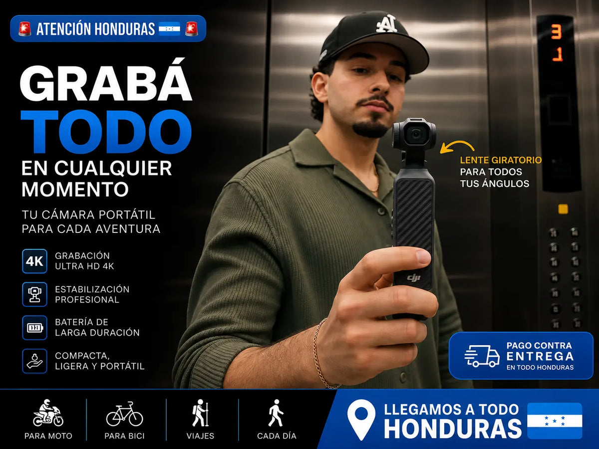 PocketVlog Pro™ | Cámara de Bolsillo con Gimbal de 3 Ejes