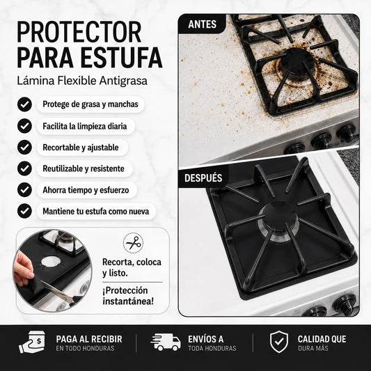 CleanStove Pro™ – Protector Reutilizable para Estufa