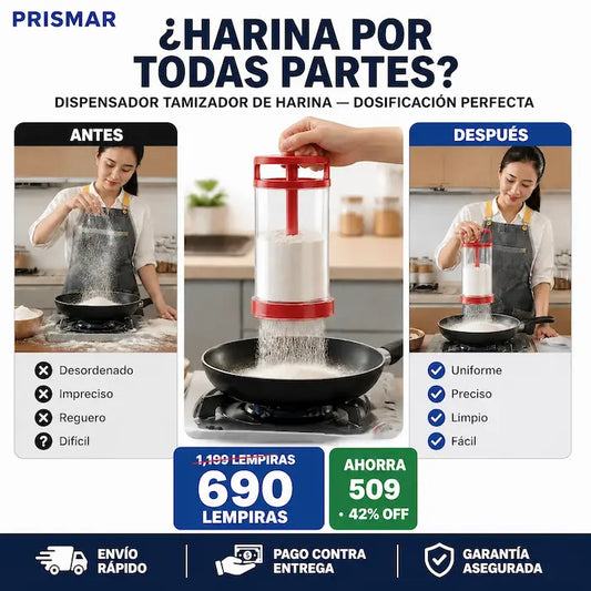 Dispensador Tamizador de Harina para Repostería