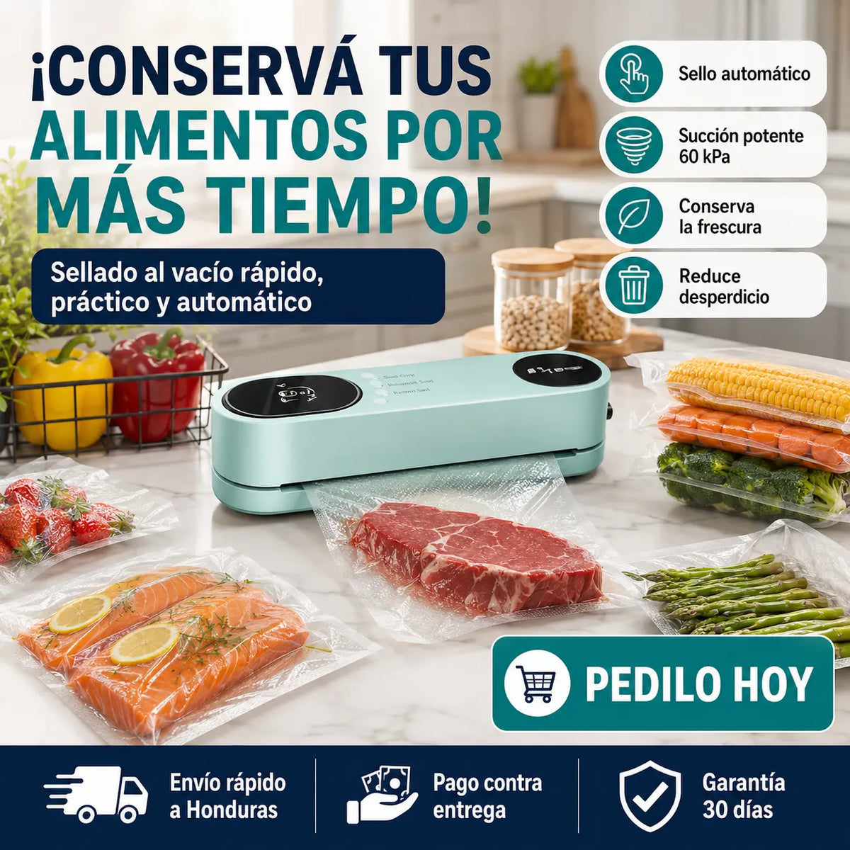 Selladora al Vacío para Alimentos