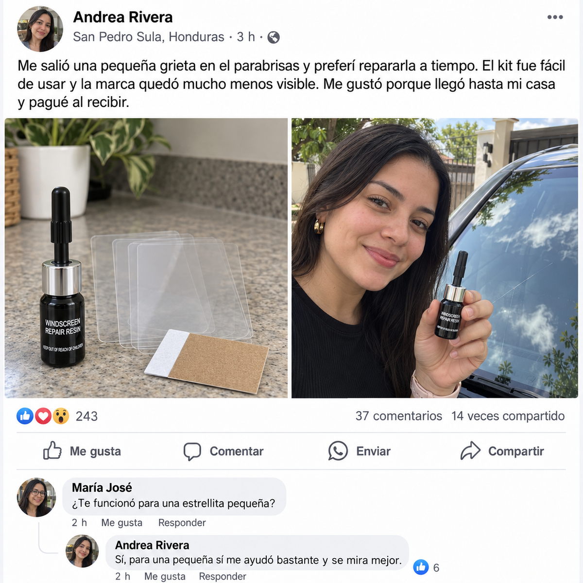GlassGuard Pro™ – Kit Reparador de vidrio Automotriz o de hogar