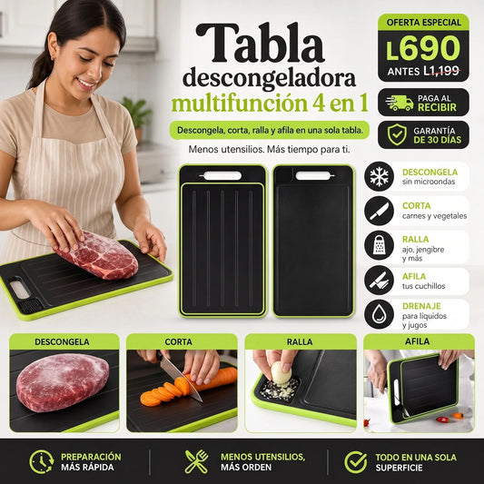 Tabla Descongeladora 4 en 1 para Cocina
