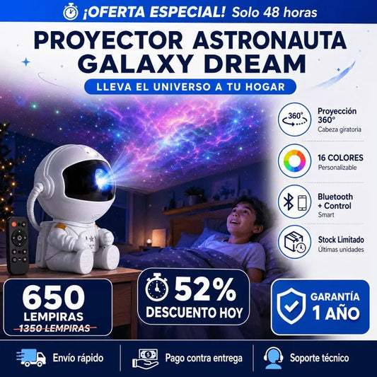 GalaxyDream Astro™ – Proyector de Estrellas Astronauta