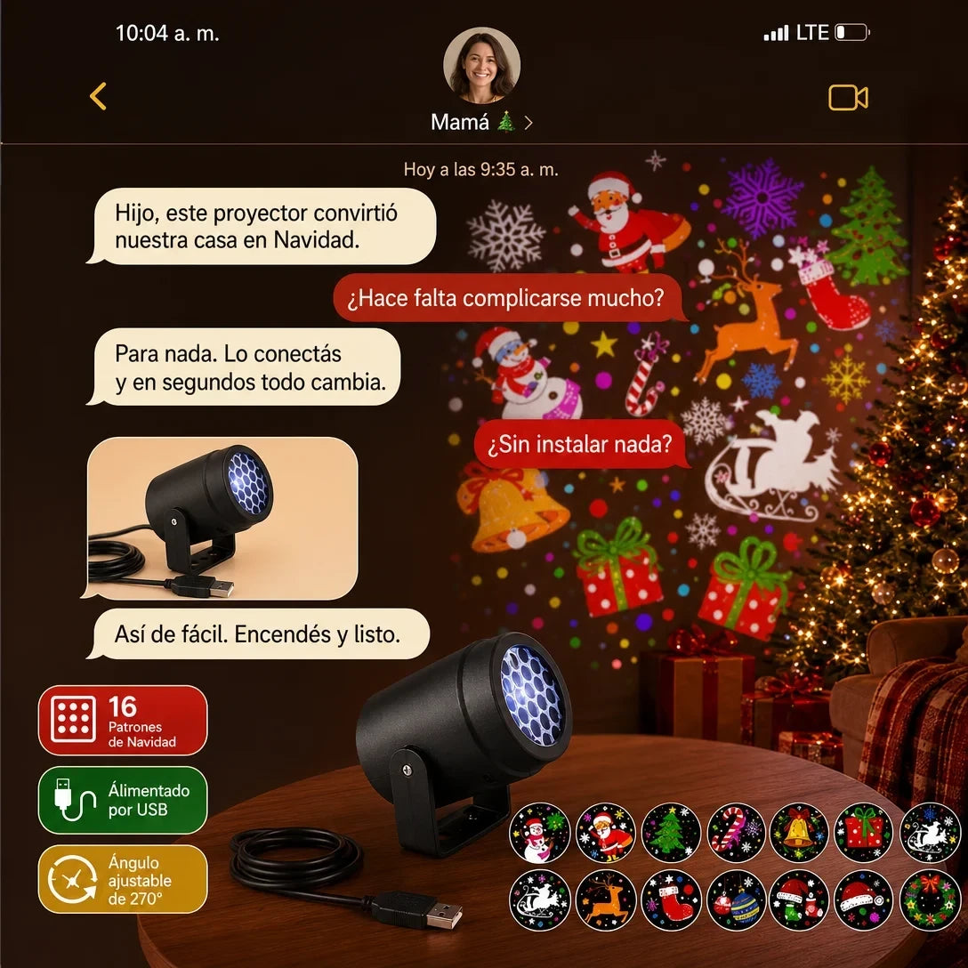 Magic Christmas Projector — Iluminá tu Navidad en Segundos