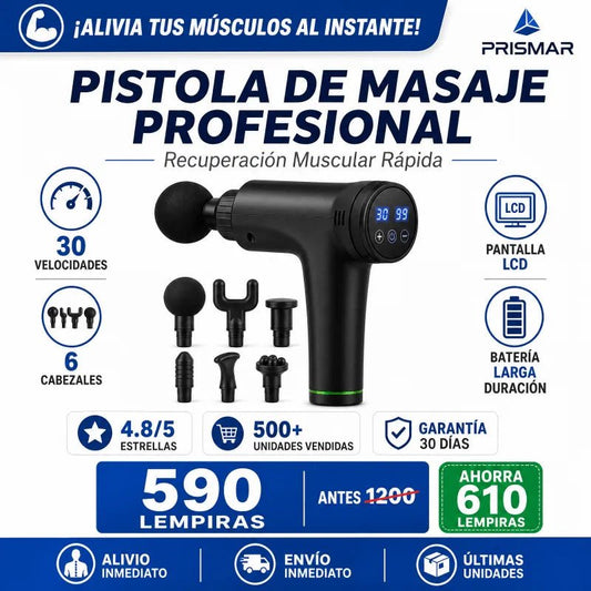 PowerRelax 6 - in - 1 – Pistola de Masaje Muscular Portátil Amazon con Garantía y Certificación - Inversiones Alkosto