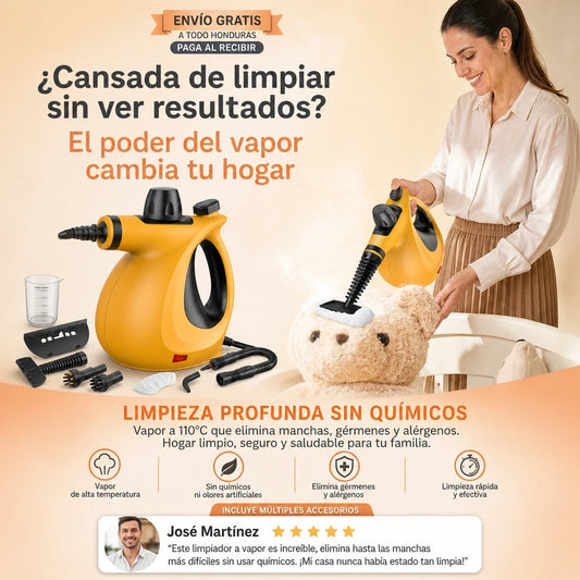 SteamPro™ Limpiadora a Vapor Multipropósito | Garantía 12 Meses |