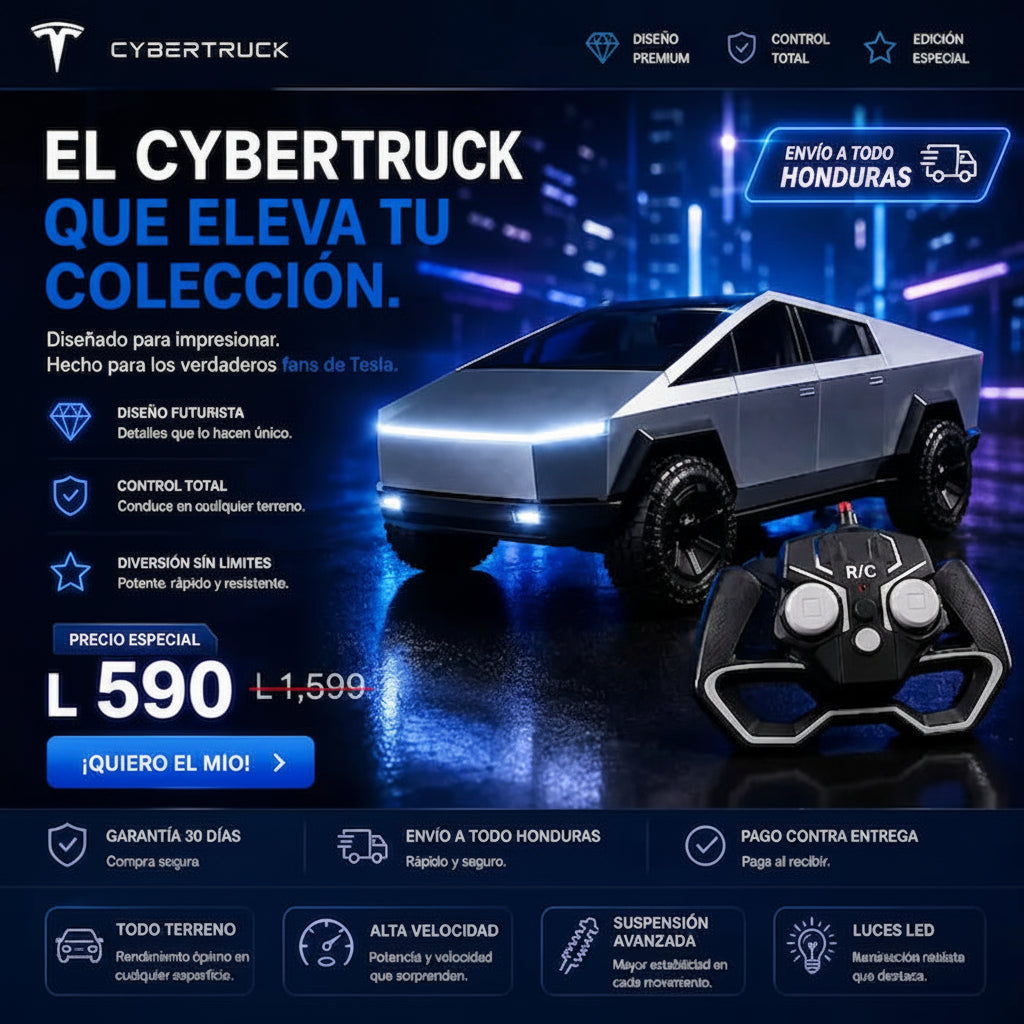 ORIGINAL Cybertruck 1:18 Escala Cybertruck Control Remoto -  + garantia 12 meses gratis The Official Tesla Shop/