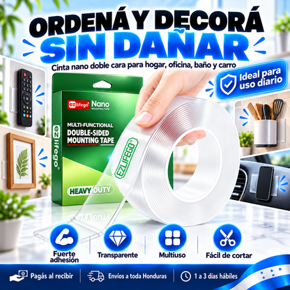 MegaHold Pro – Cinta Doble Cara Transparente