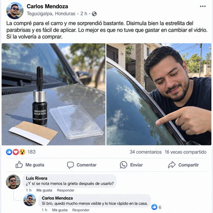 GlassGuard Pro™ – Kit Reparador de vidrio Automotriz o de hogar
