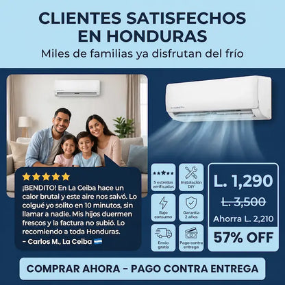 ArcticWall Pro Amazon– Mini Aire Acondicionado Portátil 2 en 1 Certificado Garantia Extendida 2 años