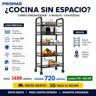 Carrito Organizador 5 Niveles