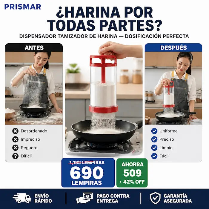Dispensador Tamizador de Harina para Repostería