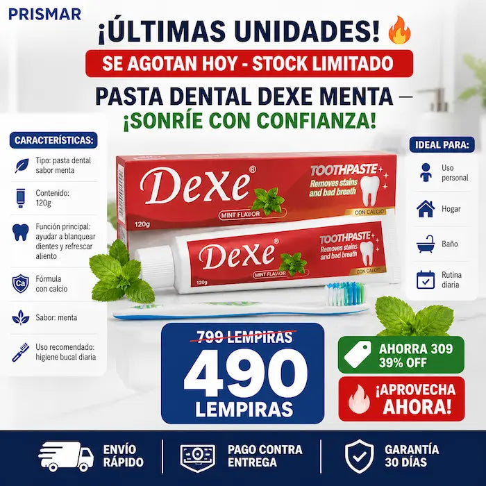 Pasta Dental Blanqueadora Sabor Menta 120g