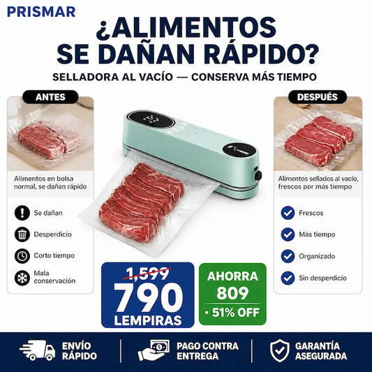 Selladora al Vacío para Alimentos 60KPa