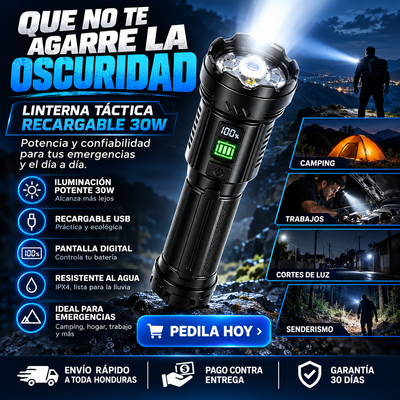 Linterna Táctica Recargable