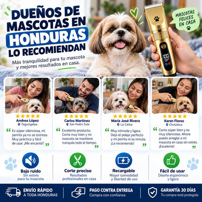 PetTrim Pro – Máquina Cortapelos Inalámbrica para Mascotas