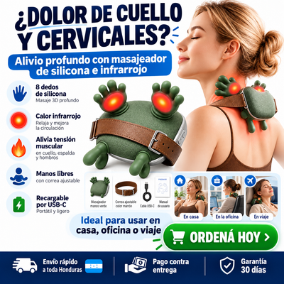 Masajeador de Cuello con Luz Roja