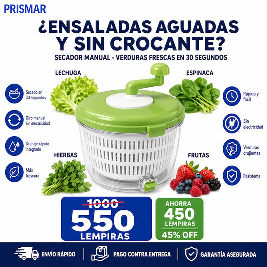 FreshSpin Pro™ – Secador de Verduras Inteligente