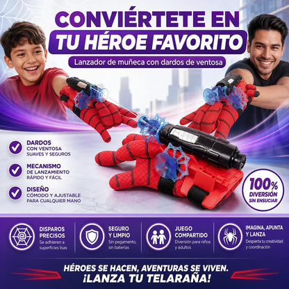 Guante Lanzador de Superhéroe con Sonidos