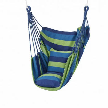 🪑🌴 Silla Hamaca Colgante con Cojines — 2 Colores | Kit Completo Incluido | Hasta 150kg 🌈✨