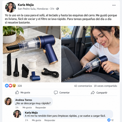 Aspiradora Portátil Inalámbrica TurboClean™