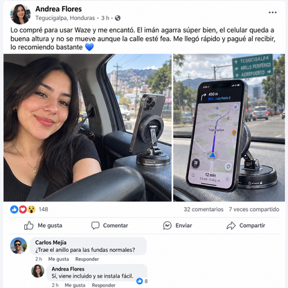 MagLock 360™ — Soporte Magnético para Celular con Succión al Vacío con Garantia
