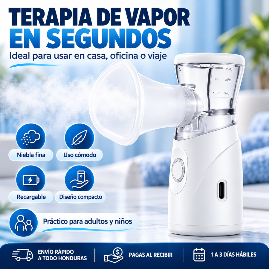 BreatheEase Ultra™ – Nebulizador Ultrasónico Portátil - imagen 3
