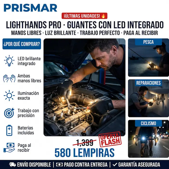 LightHands Pro – Guantes con Linterna LED Integrada Amazon Con Garantía extendida
