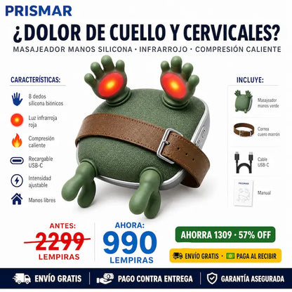 💆 Masajeador de Cuello con Luz Roja — ¡Adiós al Dolor de Cuello con Manos Libres!