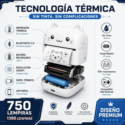 PrintPocket Pro™ – Mini Impresora Portátil