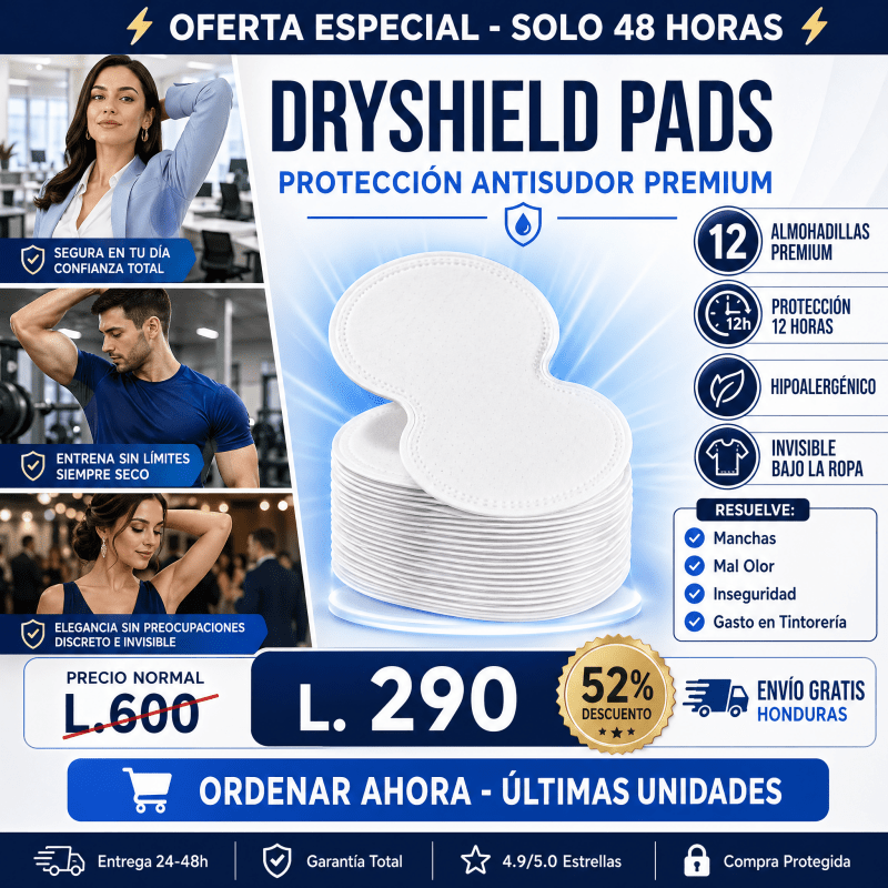 ARMPIT SWEAT PADSDryShield Pads – Parches Absorbentes Antisudor para Axilas - Inversiones Alkosto