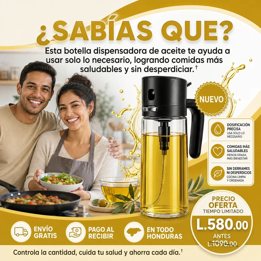 OilSpray Pro – Pulverizador Premium para Aceite y Cocina AMAZON CON GARANTIA Y CERTIFICACION