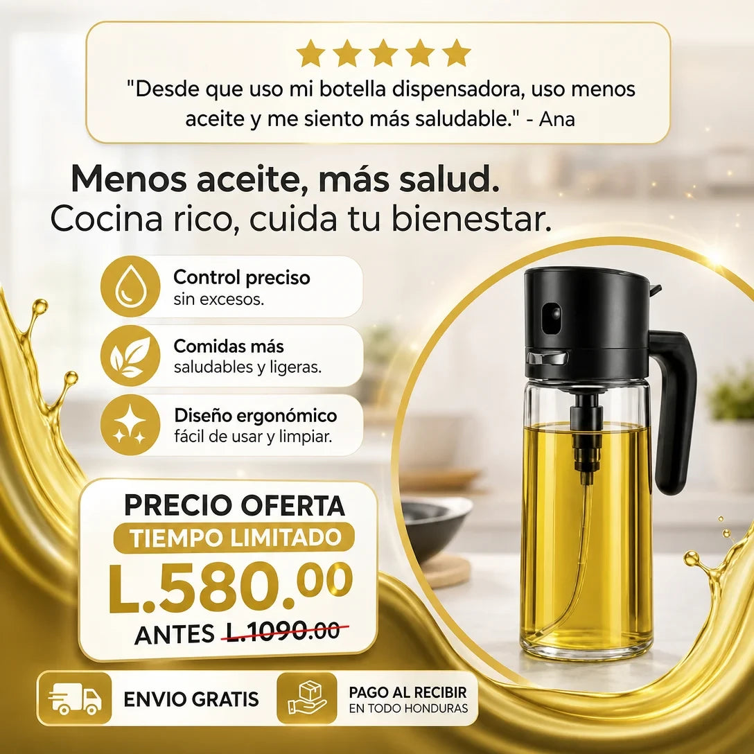 OilSpray Pro – Pulverizador Premium para Aceite y Cocina AMAZON CON GARANTIA Y CERTIFICACION