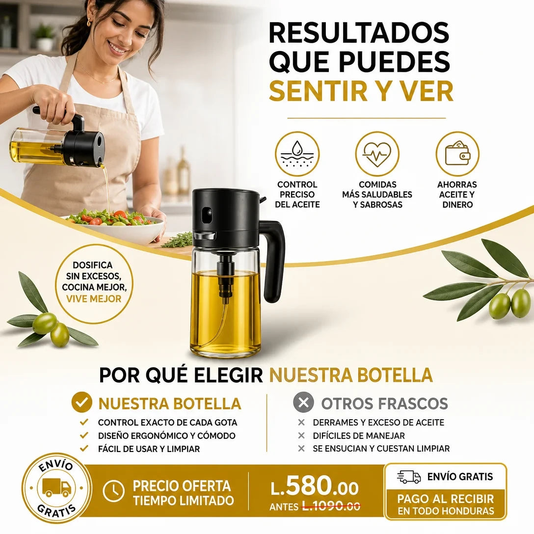 OilSpray Pro – Pulverizador Premium para Aceite y Cocina AMAZON CON GARANTIA Y CERTIFICACION