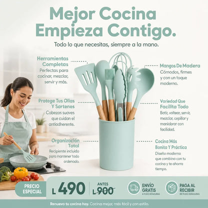🍳KitchenPro Set — ¡El Set de Utensilios que Tu Cocina Estaba Esperando! + Garantia 12 Meses