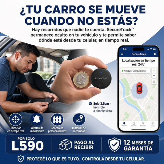 SecureTrack™ – Rastreador GPS para Vehiculos, Mascotas , personas y más Garantía 12 Meses