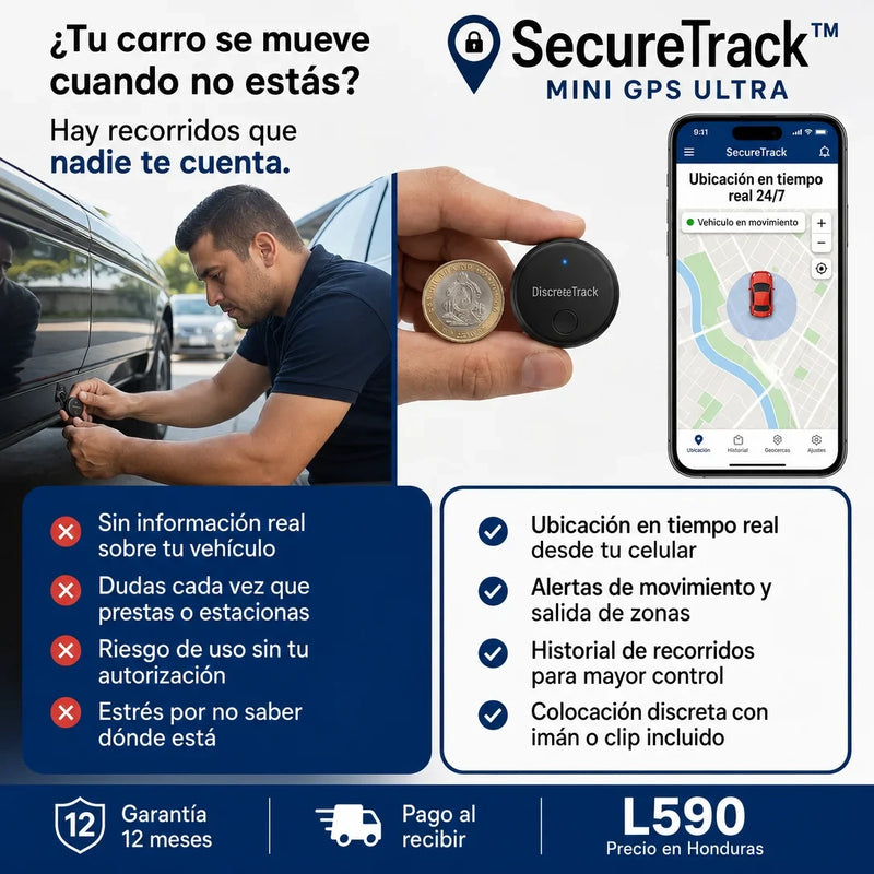 SecureTrack™ – Rastreador GPS para Vehiculos, Mascotas , personas y más Garantía 12 Meses - imagen 2