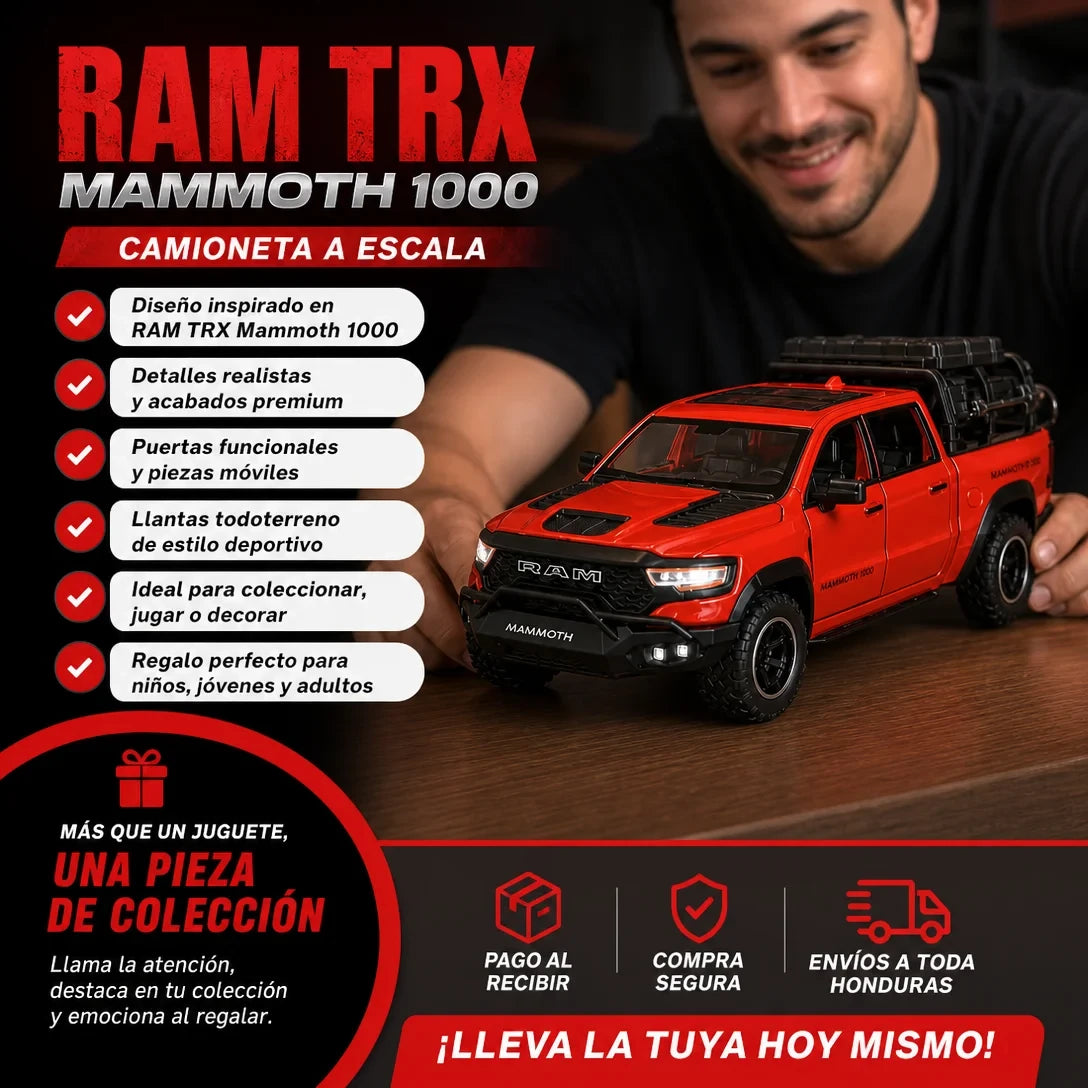 RAM TRX Mammoth 1000 — Camioneta a Escala Coleccionable
