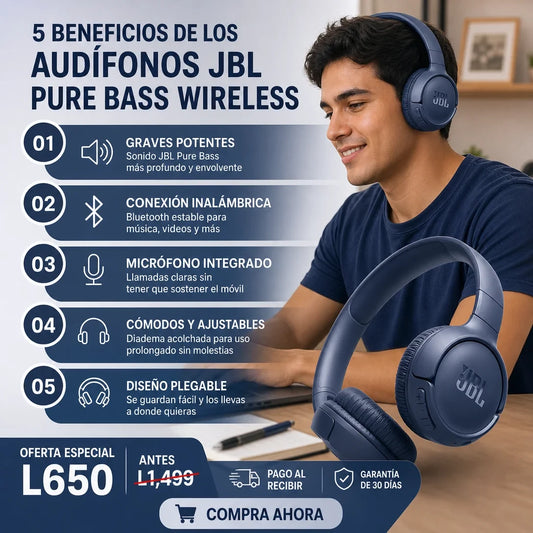 Pure Bass Wireless — Graves Potentes Sin Cables