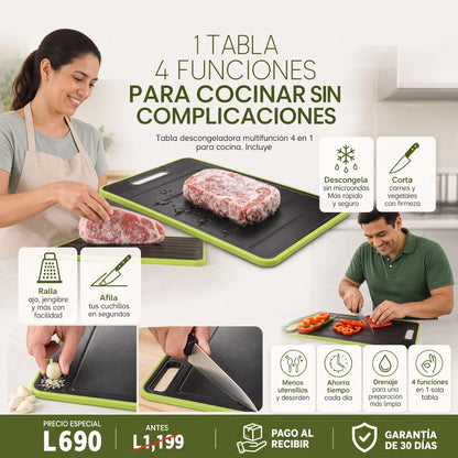 Tabla Descongeladora 4 en 1 para Cocina