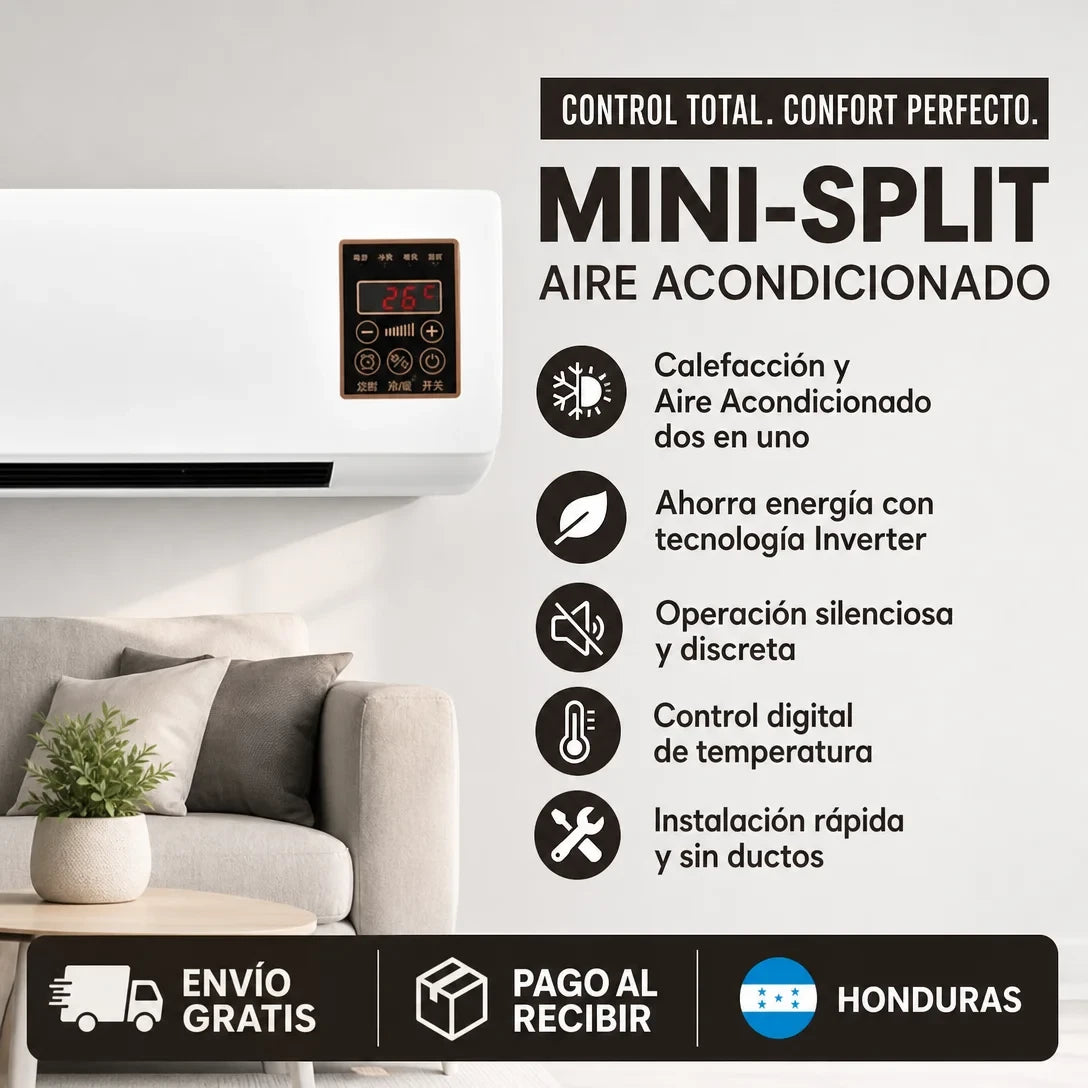 ArcticWall Pro Amazon– Mini Aire Acondicionado Portátil 2 en 1 Certificado Garantia Extendida 2 años