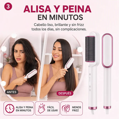 Cepillo Alisador Premium Amazon Importado de Alta Temperatura con garantía 12 Meses