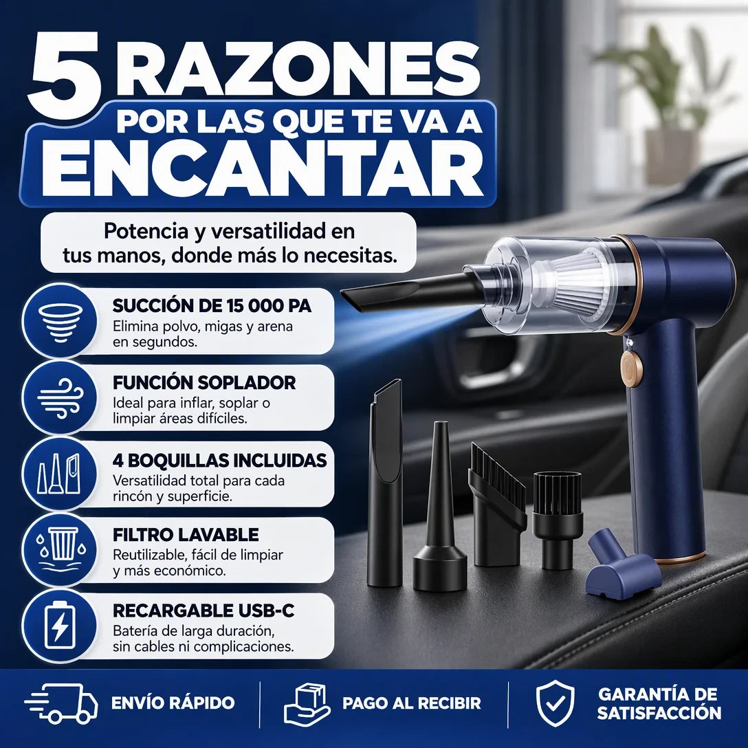 Aspiradora Portátil Inalámbrica TurboClean™