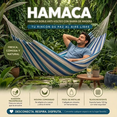 Hamaca Doble Anti-Volteo