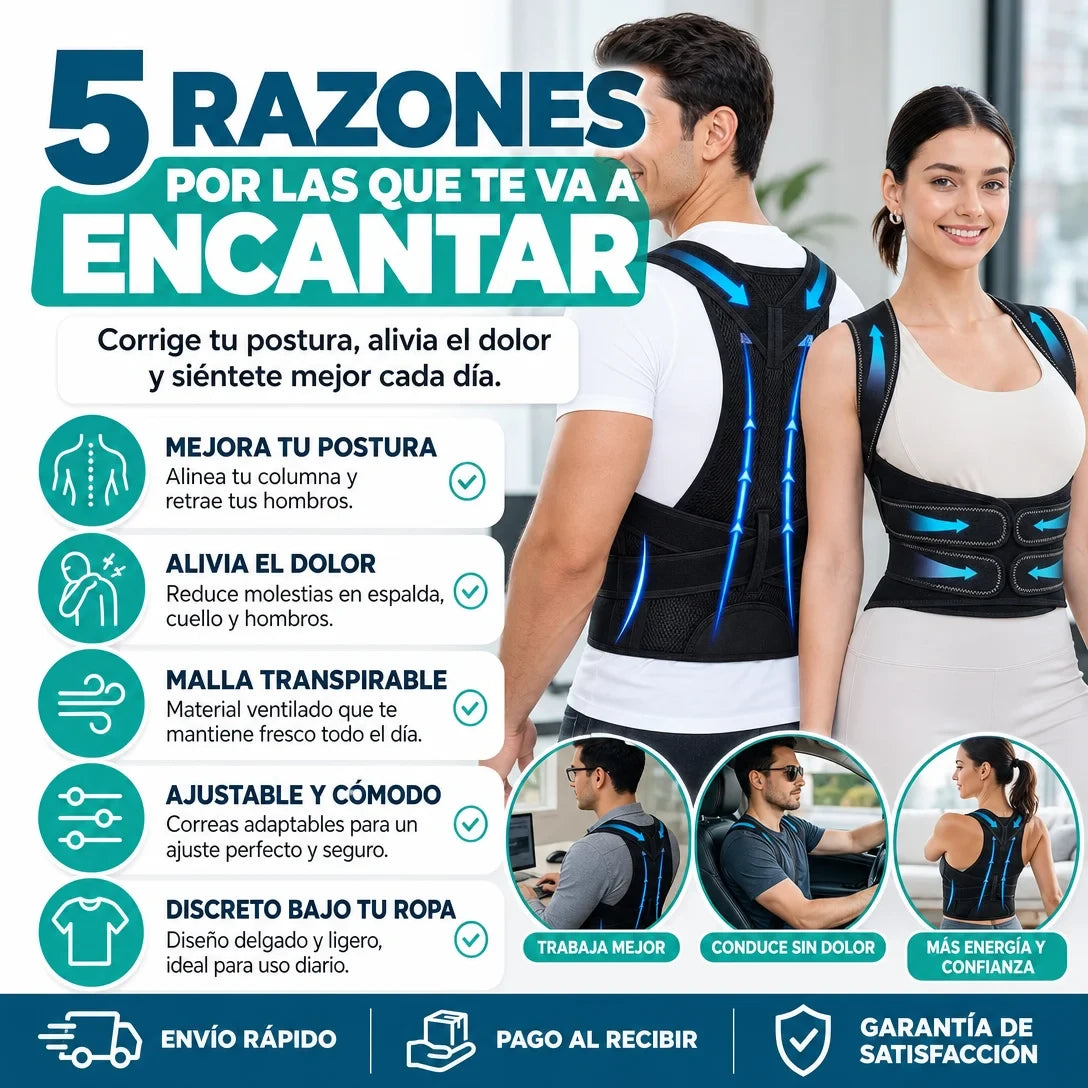 Corrector de Postura con Soporte Lumbar