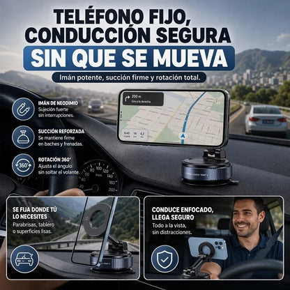 MagLock 360™ — Soporte Magnético para Celular con Succión al Vacío con Garantia