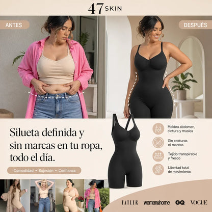 SHAPERX™ 100% COLOMBIANO  Body Moldeador de Compresión LEVANTA GLUTEOS (Faja Bodysuit Control Total) Colombian