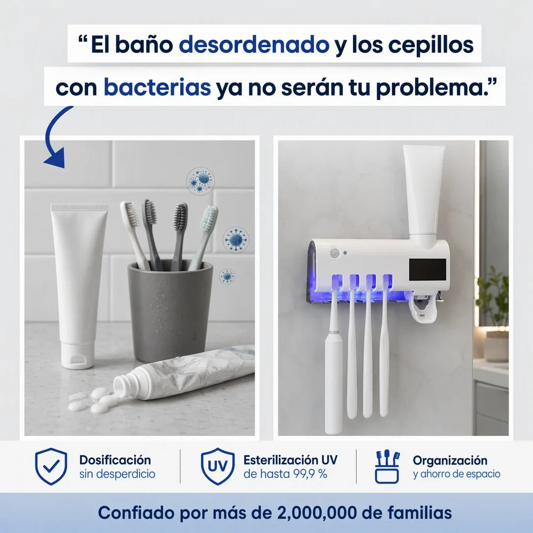 CleanSmile Pro– Dispensador Automático Dental con Luz Ultravioleta