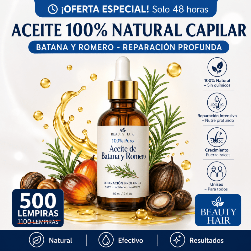 Batana Hair Pro – Aceite 100% Natural Capilar Batana y Romero - Inversiones Alkosto