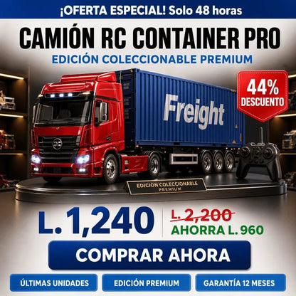 Camión RC Container Pro™ – Control Remoto con Contenedor